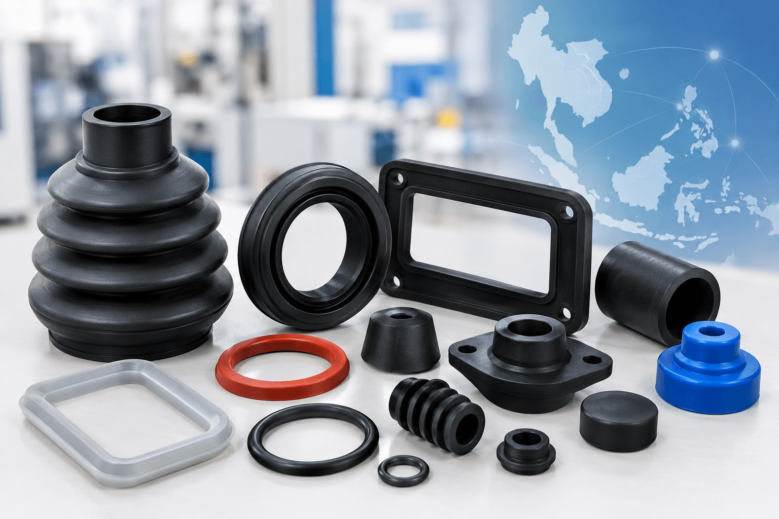 Custom Moulded Rubber Parts in SEA: How Silcotech Resolves the Material and Compound Selection Challenge